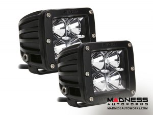 Pair of Dually Spot Pattern Lights by Rigid Industries - Black Housing